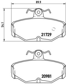 P 24 079 Sada brzdových destiček, kotoučová brzda PRIME LINE BREMBO