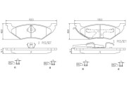 P24094N Sada brzdových destiček, kotoučová brzda BREMBO NAO LINE BREMBO