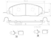 P24121N Sada brzdových destiček, kotoučová brzda PRIME LINE - Ceramic BREMBO