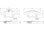 P24148N Sada brzdových destiček, kotoučová brzda BREMBO NAO LINE BREMBO