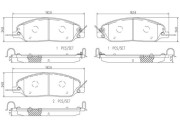 P24181N Sada brzdových destiček, kotoučová brzda PRIME LINE - Ceramic BREMBO