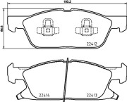 P 24 188 Brzdové destičky BREMBO