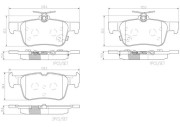 P24201N Sada brzdových destiček, kotoučová brzda BREMBO NAO LINE BREMBO