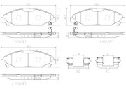 P24206N BREMBO sada brzdových platničiek kotúčovej brzdy P24206N BREMBO