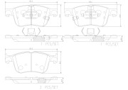 P24218N Sada brzdových destiček, kotoučová brzda BREMBO NAO LINE BREMBO