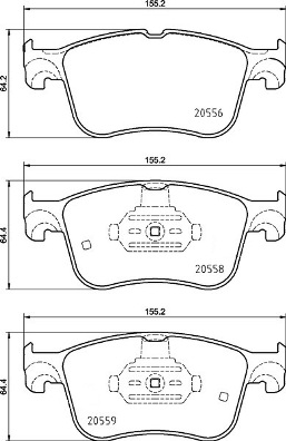 P 24 234 Brzdové destičky BREMBO