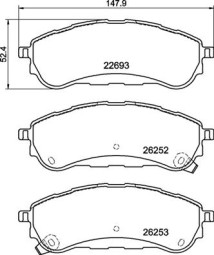 P 24 235 Brzdové destičky BREMBO