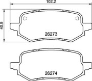 P 24 237 Brzdové destičky BREMBO