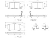 P28053N Sada brzdových destiček, kotoučová brzda PRIME LINE - Ceramic BREMBO