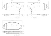 P28077N Sada brzdových destiček, kotoučová brzda BREMBO NAO LINE BREMBO