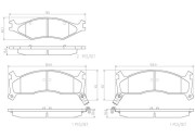 P30006N Sada brzdových destiček, kotoučová brzda BREMBO NAO LINE BREMBO