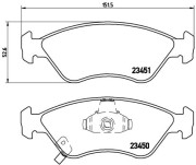 P 30 007 Sada brzdových destiček, kotoučová brzda PRIME LINE BREMBO