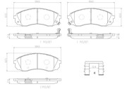 P30041N Sada brzdových destiček, kotoučová brzda BREMBO NAO LINE BREMBO