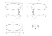 P30045N Sada brzdových destiček, kotoučová brzda BREMBO NAO LINE BREMBO