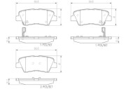 P30054N Sada brzdových destiček, kotoučová brzda BREMBO NAO LINE BREMBO