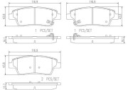 P30079N Sada brzdových destiček, kotoučová brzda BREMBO NAO LINE BREMBO