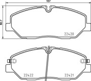 P 30 090 BREMBO sada brzdových platničiek kotúčovej brzdy P 30 090 BREMBO