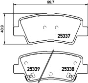 P 30 101 Brzdové destičky BREMBO