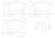 P30101N Sada brzdových destiček, kotoučová brzda BREMBO NAO LINE BREMBO