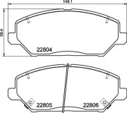 P 30 110 BREMBO sada brzdových platničiek kotúčovej brzdy P 30 110 BREMBO