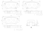 P30111N Sada brzdových destiček, kotoučová brzda PRIME LINE - Ceramic BREMBO