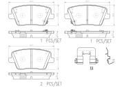 P30112N Sada brzdových destiček, kotoučová brzda PRIME LINE - Ceramic BREMBO