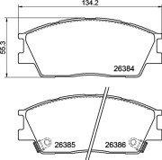 P 30 126 Sada brzdových destiček, kotoučová brzda PRIME LINE BREMBO