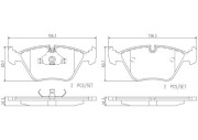 P36007N Sada brzdových destiček, kotoučová brzda BREMBO NAO LINE BREMBO