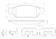 P36012N Sada brzdových destiček, kotoučová brzda BREMBO NAO LINE BREMBO