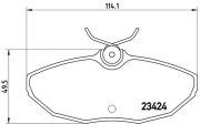 P 36 013 Sada brzdových destiček, kotoučová brzda PRIME LINE BREMBO