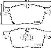 P36031N Sada brzdových destiček, kotoučová brzda BREMBO NAO LINE BREMBO