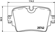 P 36 033 Sada brzdových destiček, kotoučová brzda PRIME LINE BREMBO