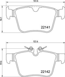 P 36 037 Brzdové destičky BREMBO