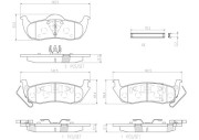 P37011N BREMBO sada brzdových platničiek kotúčovej brzdy P37011N BREMBO