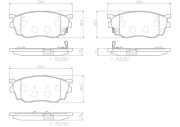 P49026N Sada brzdových destiček, kotoučová brzda BREMBO NAO LINE BREMBO