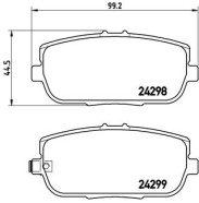 P 49 044 Brzdové destičky BREMBO