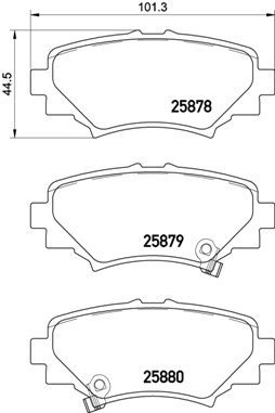 P 49 049 BREMBO sada brzdových platničiek kotúčovej brzdy P 49 049 BREMBO