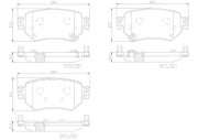 P49059N Sada brzdových destiček, kotoučová brzda BREMBO NAO LINE BREMBO