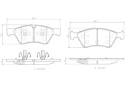 P50063N Sada brzdových destiček, kotoučová brzda PRIME LINE - Ceramic BREMBO