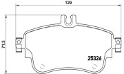 P 50 094X BREMBO sada brzdových platničiek kotúčovej brzdy P 50 094X BREMBO