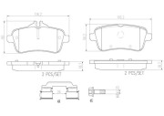 P50099N Sada brzdových destiček, kotoučová brzda BREMBO NAO LINE BREMBO