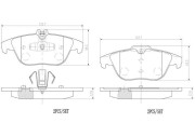 P50104N Sada brzdových destiček, kotoučová brzda BREMBO NAO LINE BREMBO