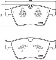 P 50 105 Sada brzdových destiček, kotoučová brzda PRIME LINE BREMBO