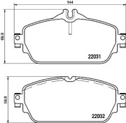 P 50 118 Sada brzdových destiček, kotoučová brzda PRIME LINE BREMBO