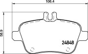 P 50 135 Sada brzdových destiček, kotoučová brzda PRIME LINE BREMBO