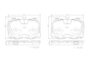 P50139N Sada brzdových destiček, kotoučová brzda BREMBO