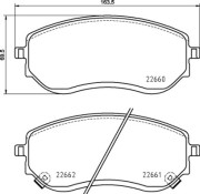 P 50 144 Brzdové destičky BREMBO