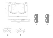 P 50 166 Sada brzdových destiček, kotoučová brzda PRIME LINE BREMBO