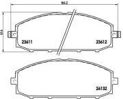 P 56 041 BREMBO sada brzdových platničiek kotúčovej brzdy P 56 041 BREMBO