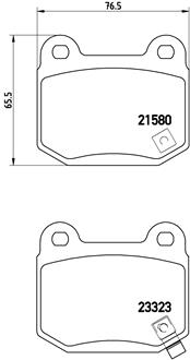 P 56 048 BREMBO sada brzdových platničiek kotúčovej brzdy P 56 048 BREMBO